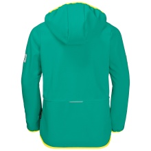 Jack Wolfskin Softshell Jacket Fourwinds (wind & water repellent) mint green Kids/Youth